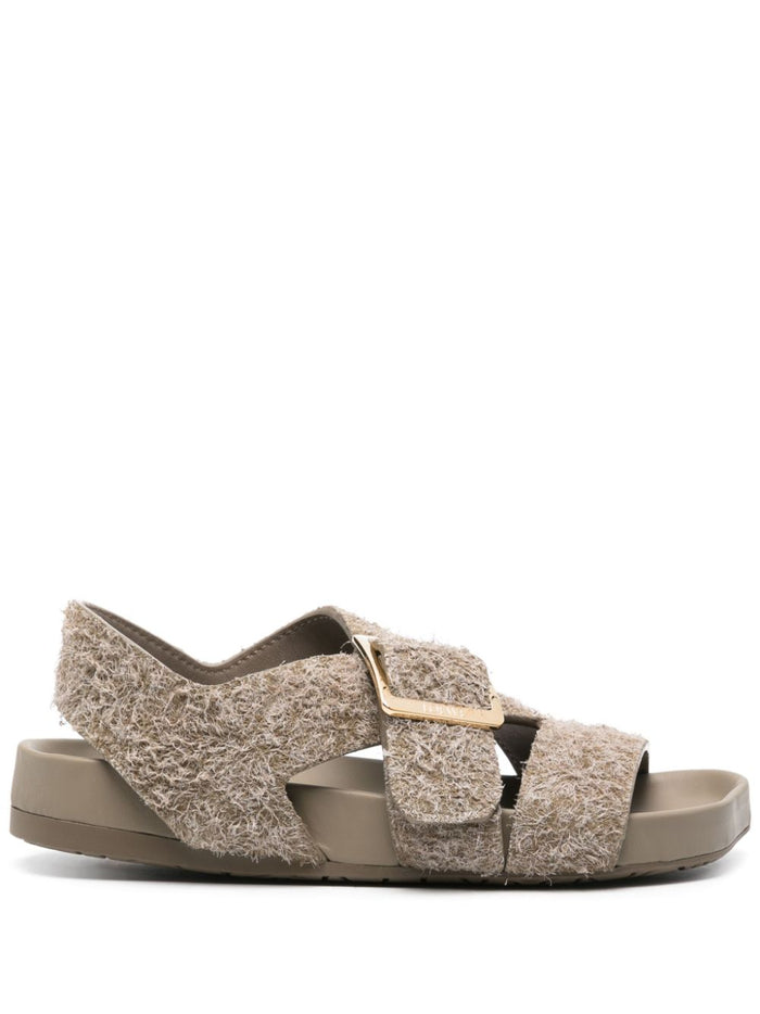 Loewe Sandals Kaki Lining: Calf Leather