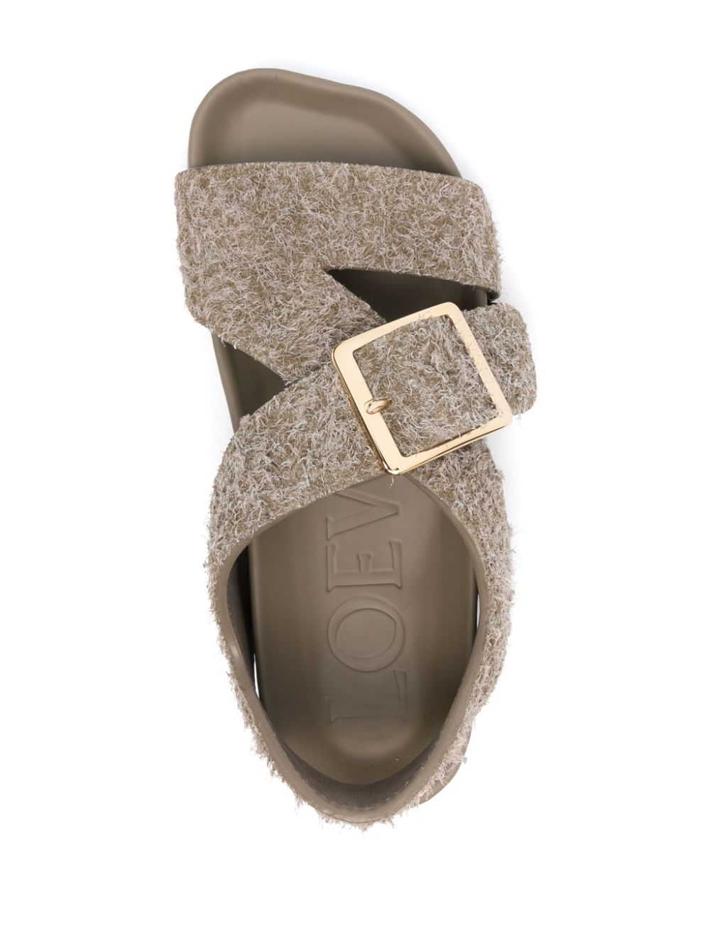 Loewe Sandals Kaki Lining: Calf Leather