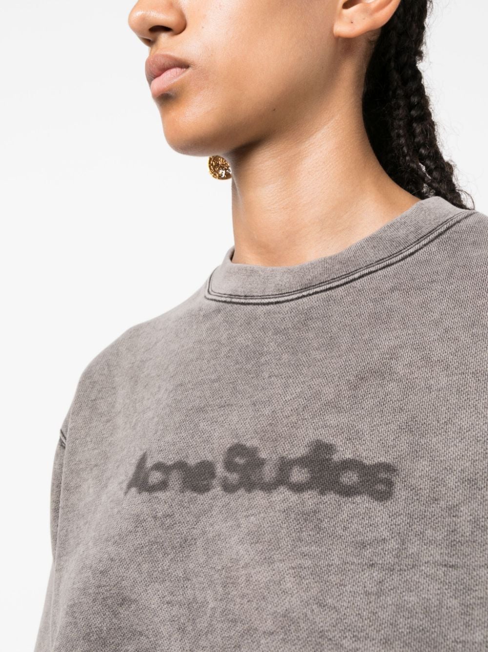 Acne Studios Sweaters Grey Cotton
