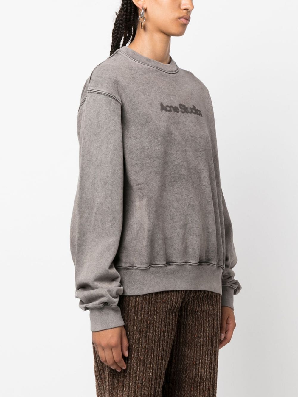 Acne Studios Sweaters Grey Cotton