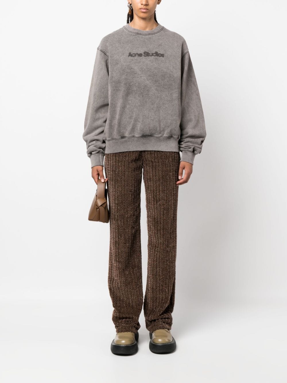 Acne Studios Sweaters Grey Cotton