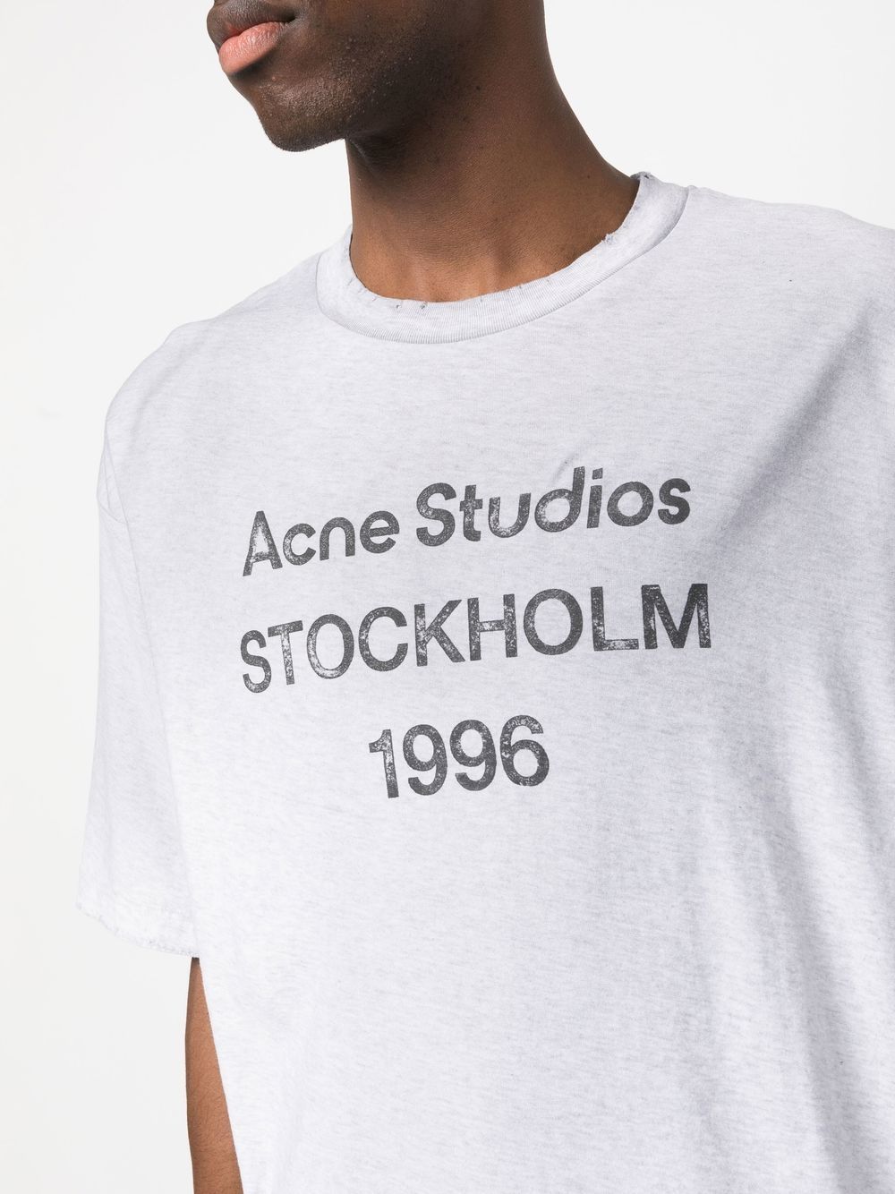 Acne Studios T-Shirts And Polos Light Grey Cotton