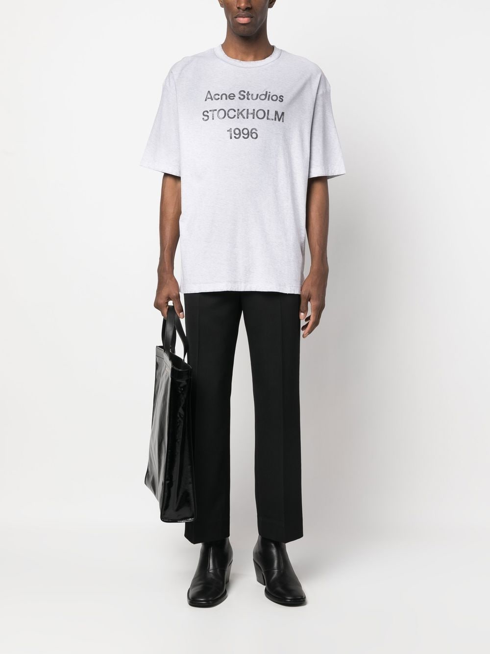 Acne Studios T-Shirts And Polos Light Grey Cotton