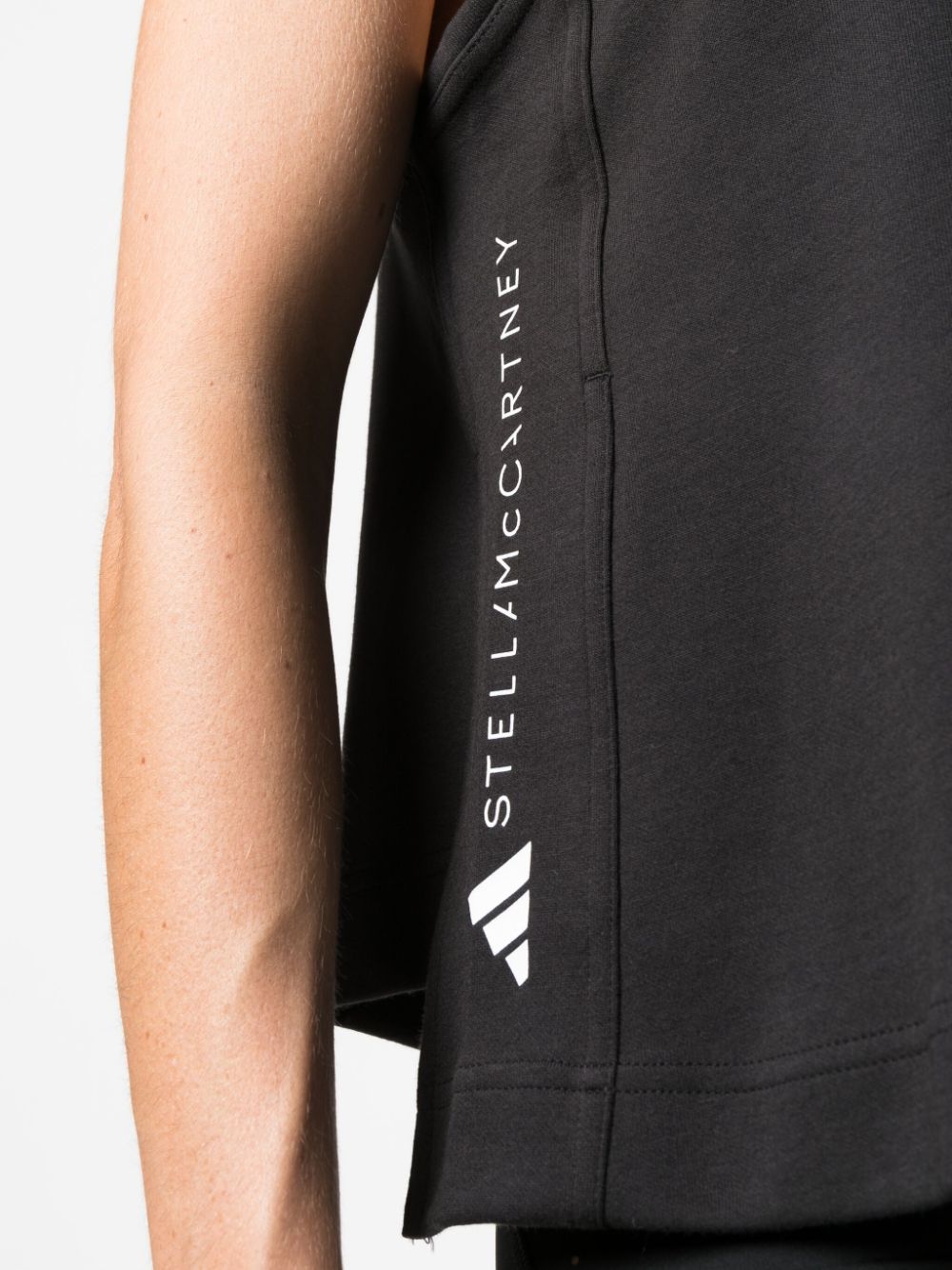 Adidas By Stella McCartney Top Black Organic Cotton