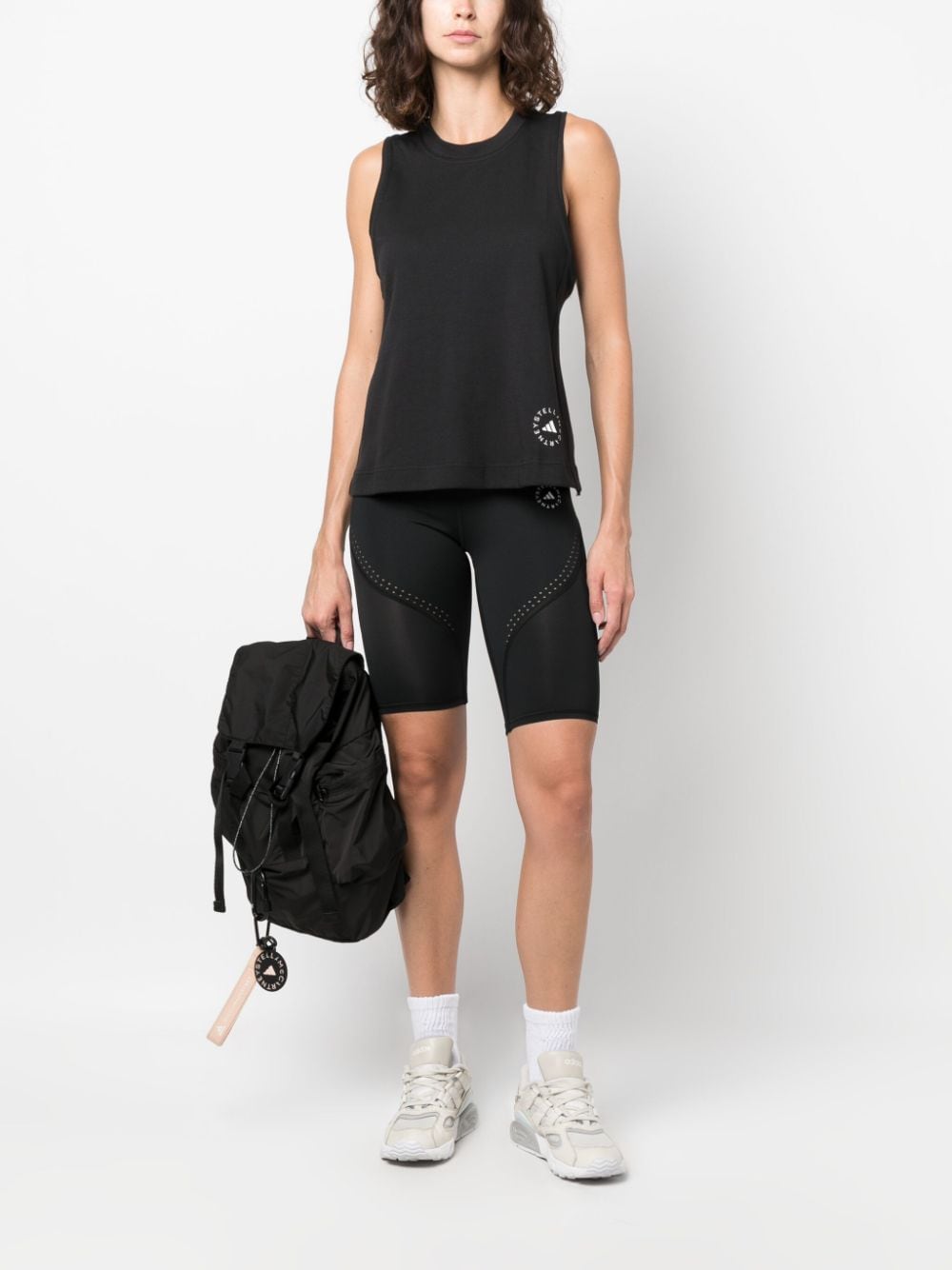 Adidas By Stella McCartney Top Black Organic Cotton