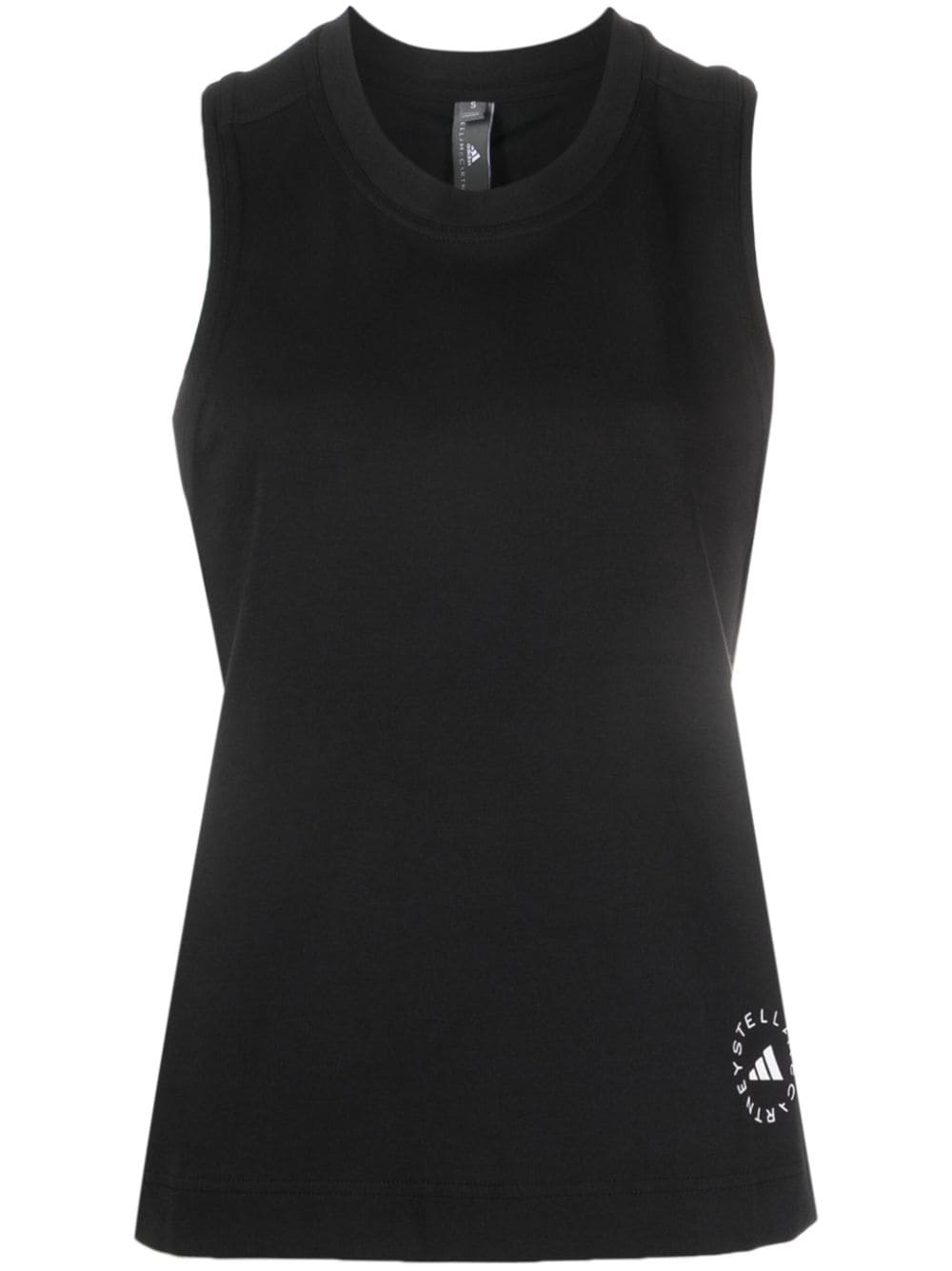 Adidas By Stella McCartney Top Black Organic Cotton