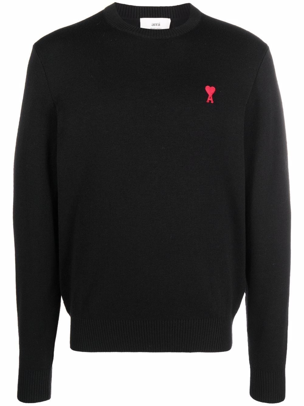 Ami Paris Sweaters Black Main Fabric:rws Wool