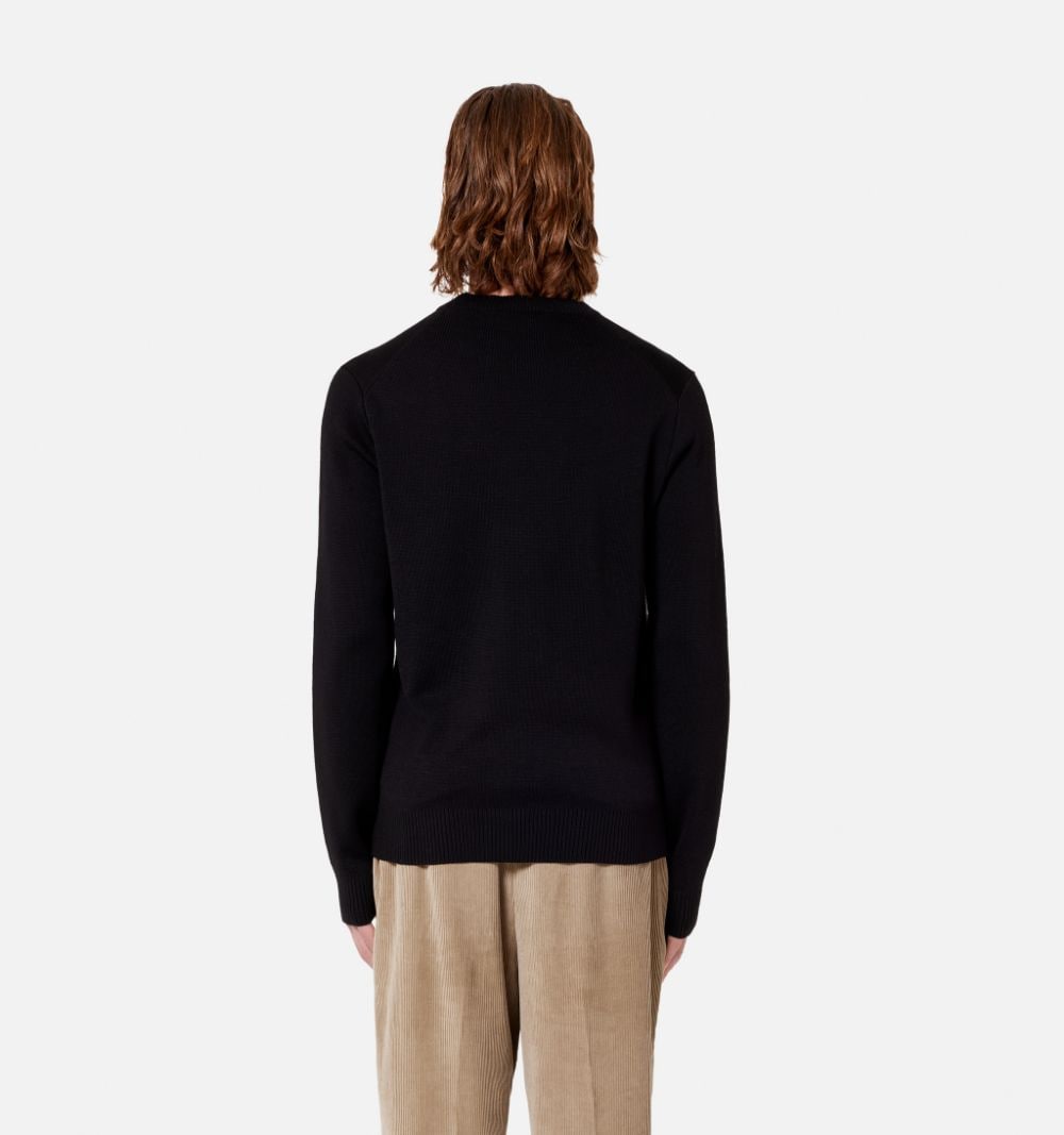 Ami Paris Sweaters Black Main Fabric:rws Wool