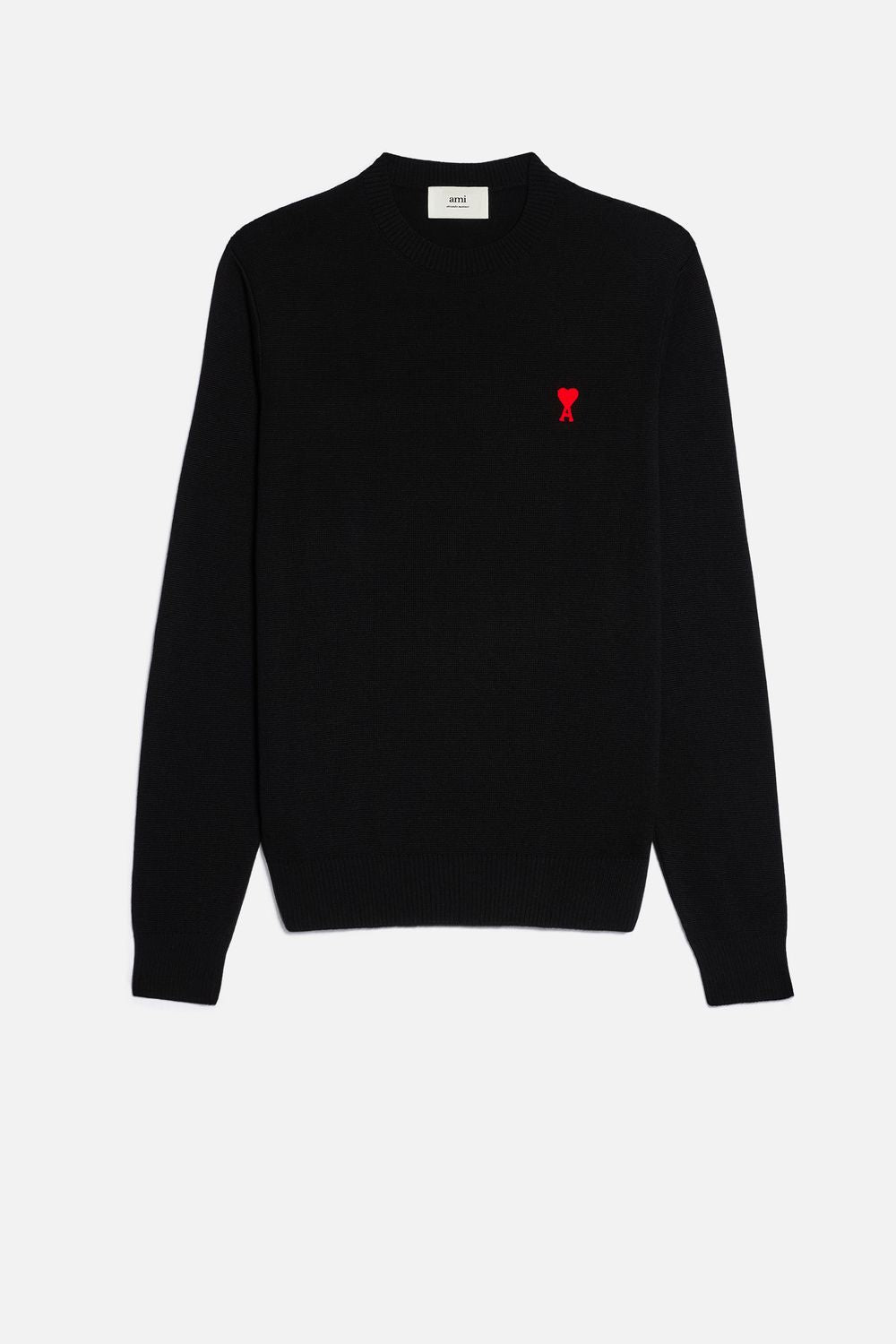 Ami Paris Sweaters Black Main Fabric:rws Wool