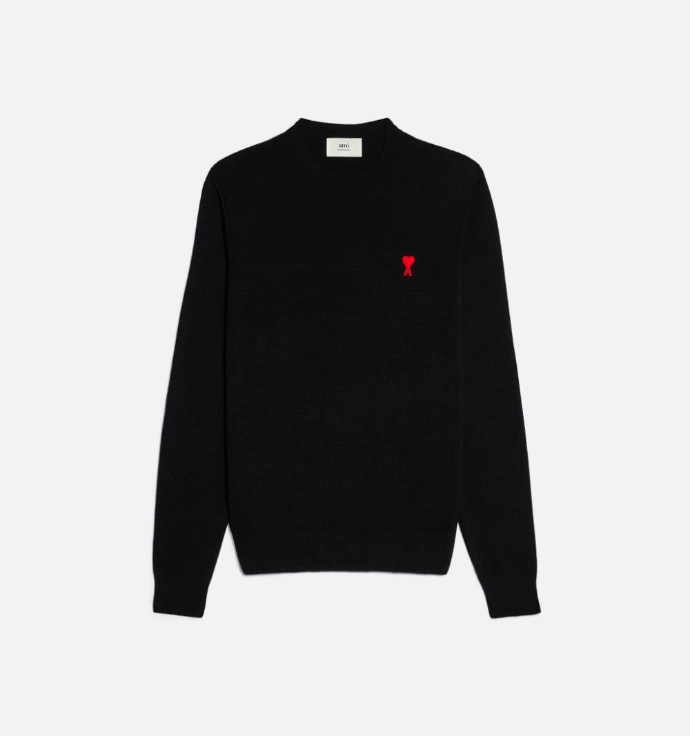 Ami Paris Sweaters Black Main Fabric:rws Wool