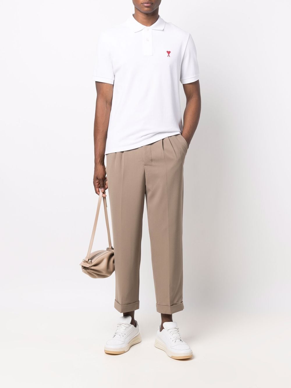 Ami Paris T-Shirts And Polos White Organic Cotton
