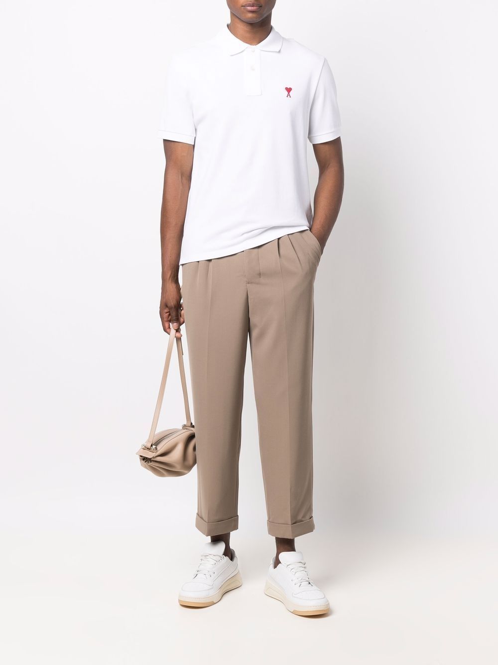 Ami Paris T-Shirts And Polos White Organic Cotton