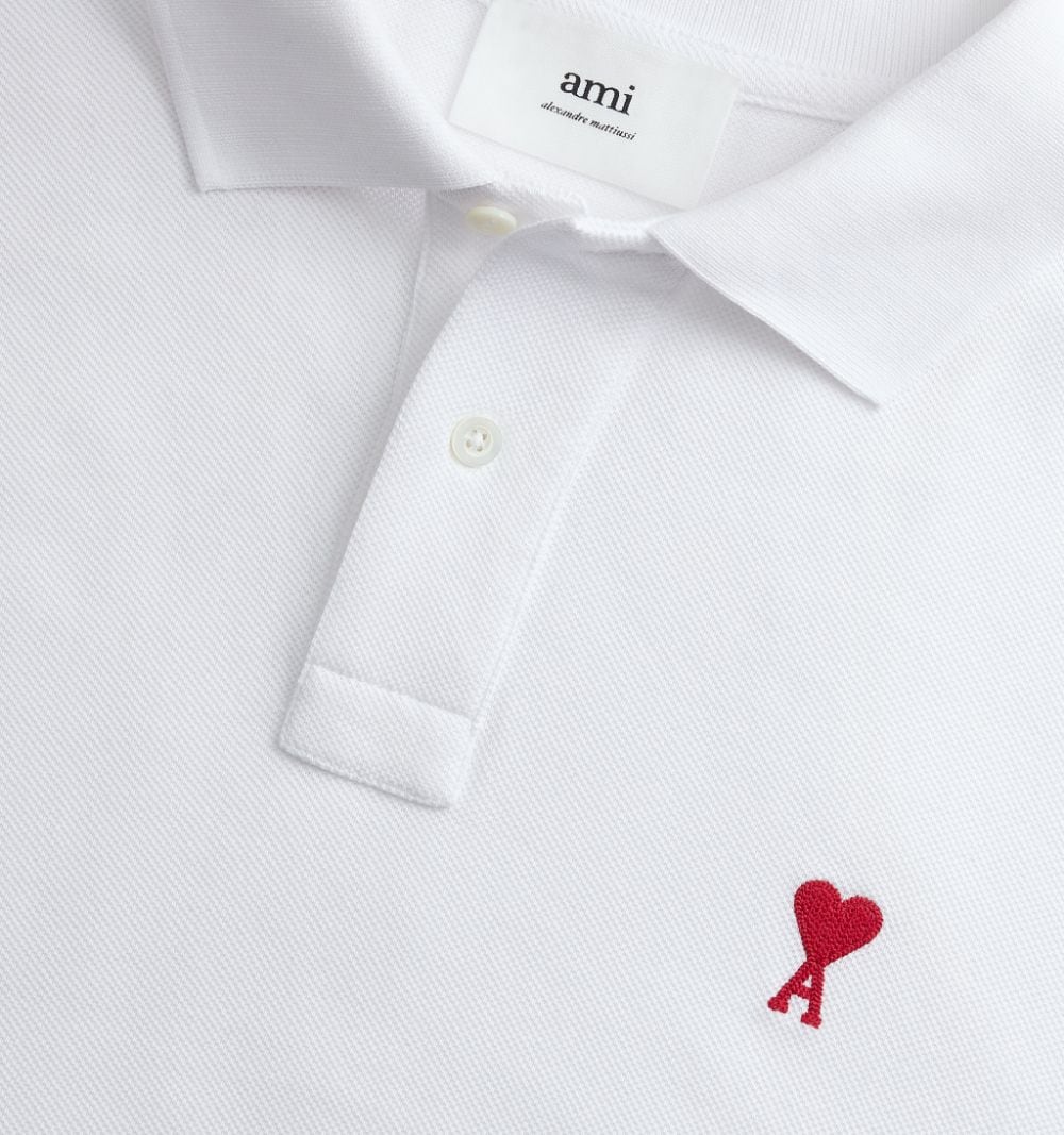 Ami Paris T-Shirts And Polos White Organic Cotton