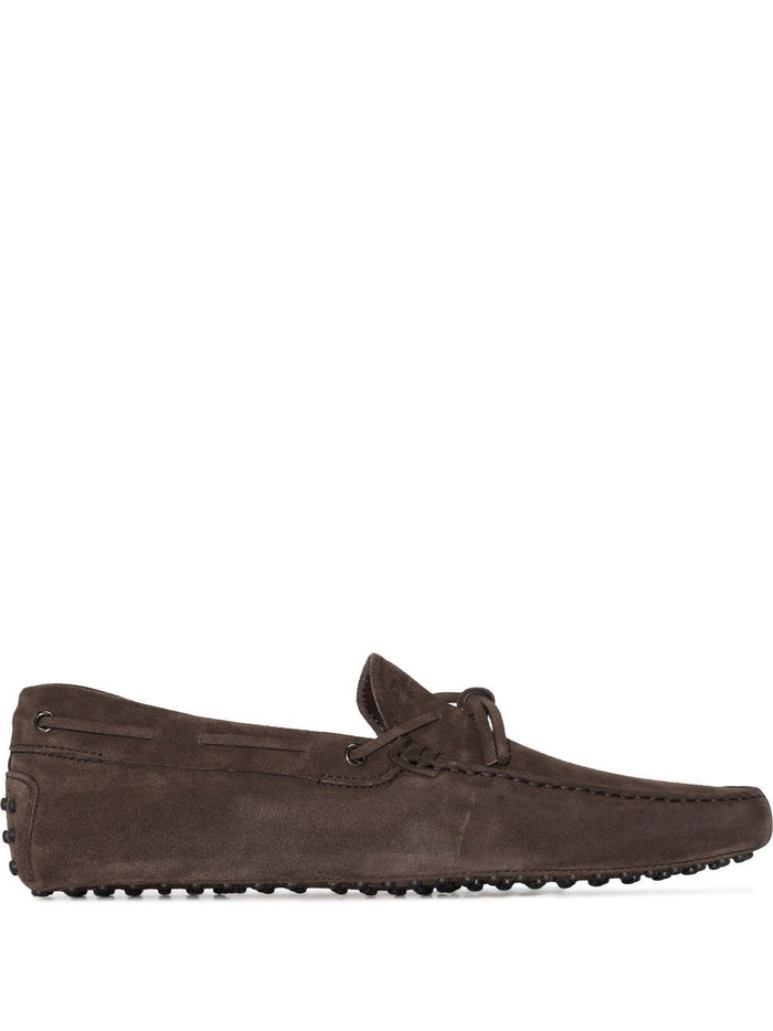Tods Flat Shoes Marrone Scuro Outer: Suede