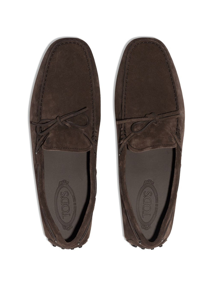 Tods Flat Shoes Marrone Scuro Outer: Suede
