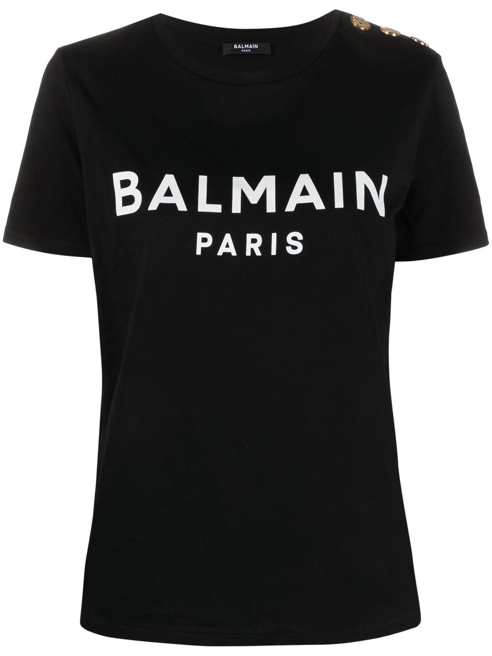 Balmain T-Shirts And Polos Black Outer: Polyester
