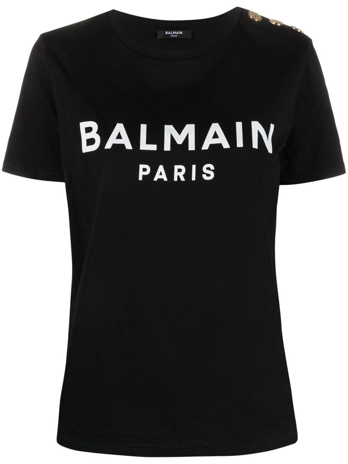 Balmain T-Shirts And Polos Black Outer: Polyester