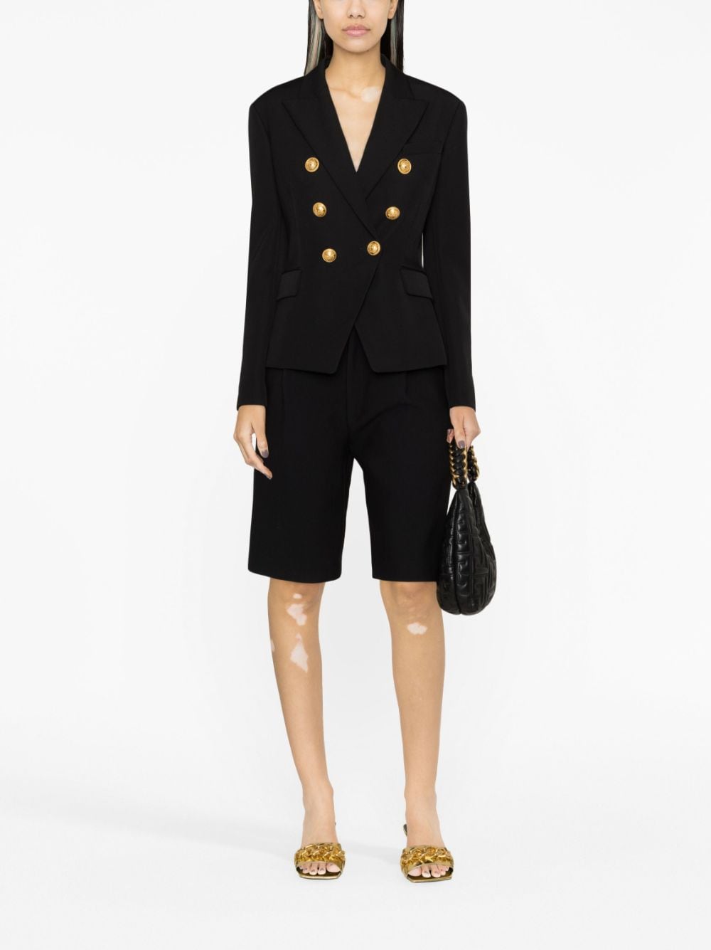 Balmain Jackets Black Lining: Viscose