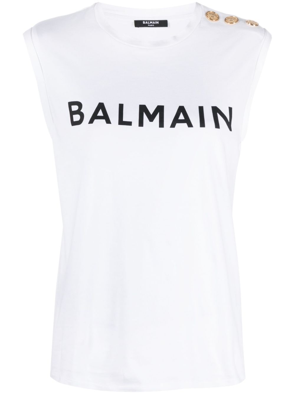 Balmain Top White Cotton