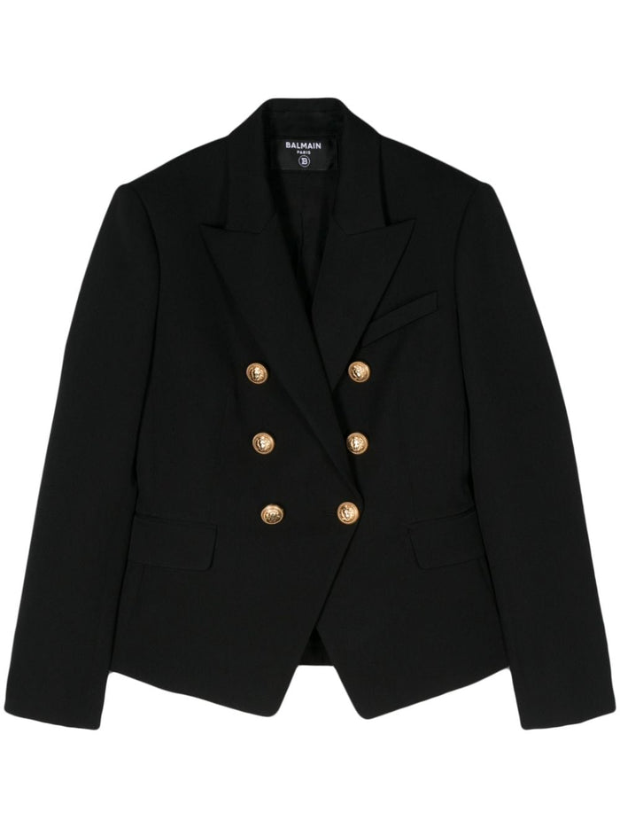 Balmain Jackets Black Lining: Viscose