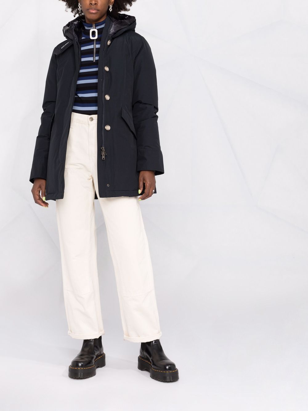 Woolrich Coats Blu Lining: Feather Down
