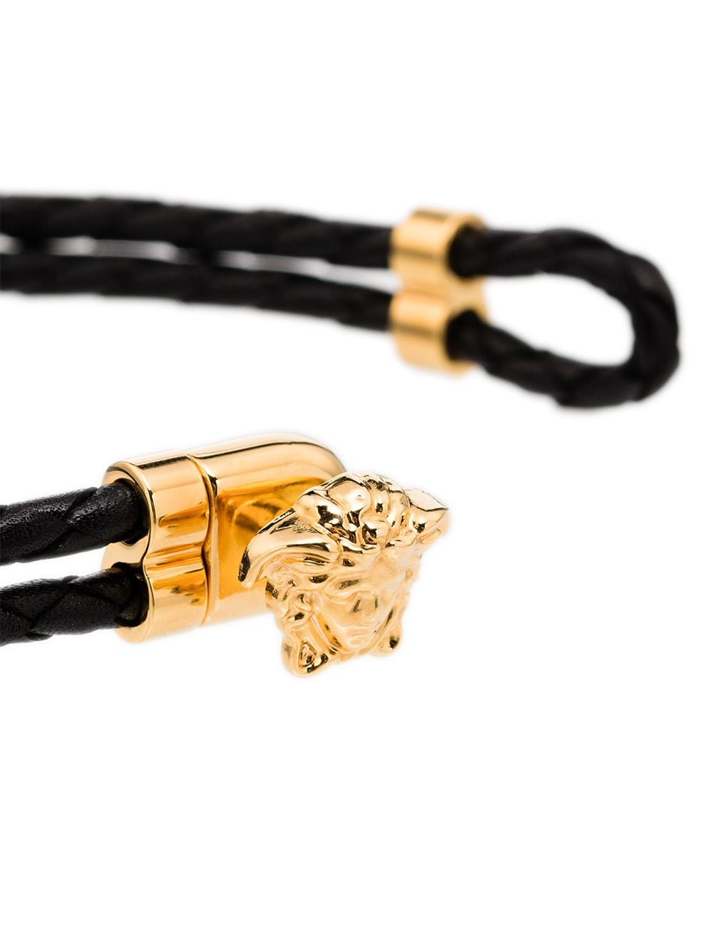 Versace Bijoux Black Leather