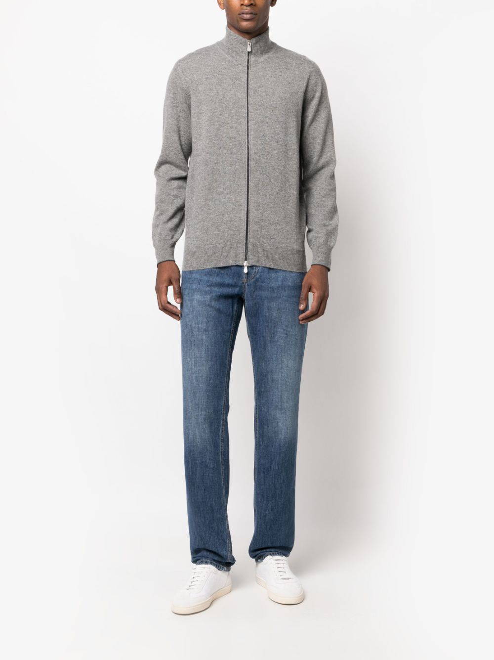 Brunello Cucinelli Sweaters Grigio Scuro Cashmere