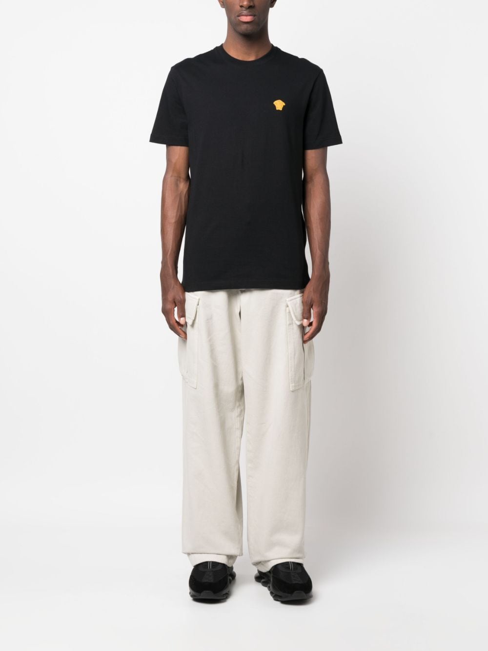 Versace T-shirts and Polos Black Cotton