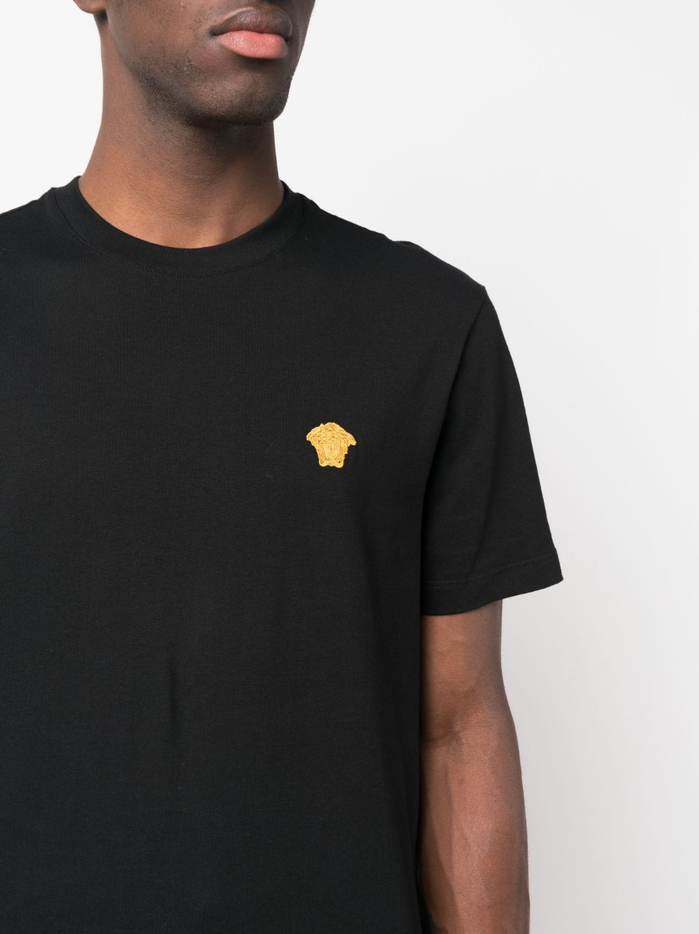Versace T-shirts and Polos Black Cotton