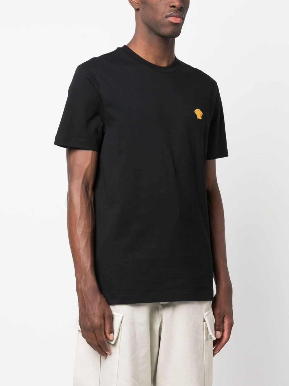 Versace T-shirts and Polos Black Cotton