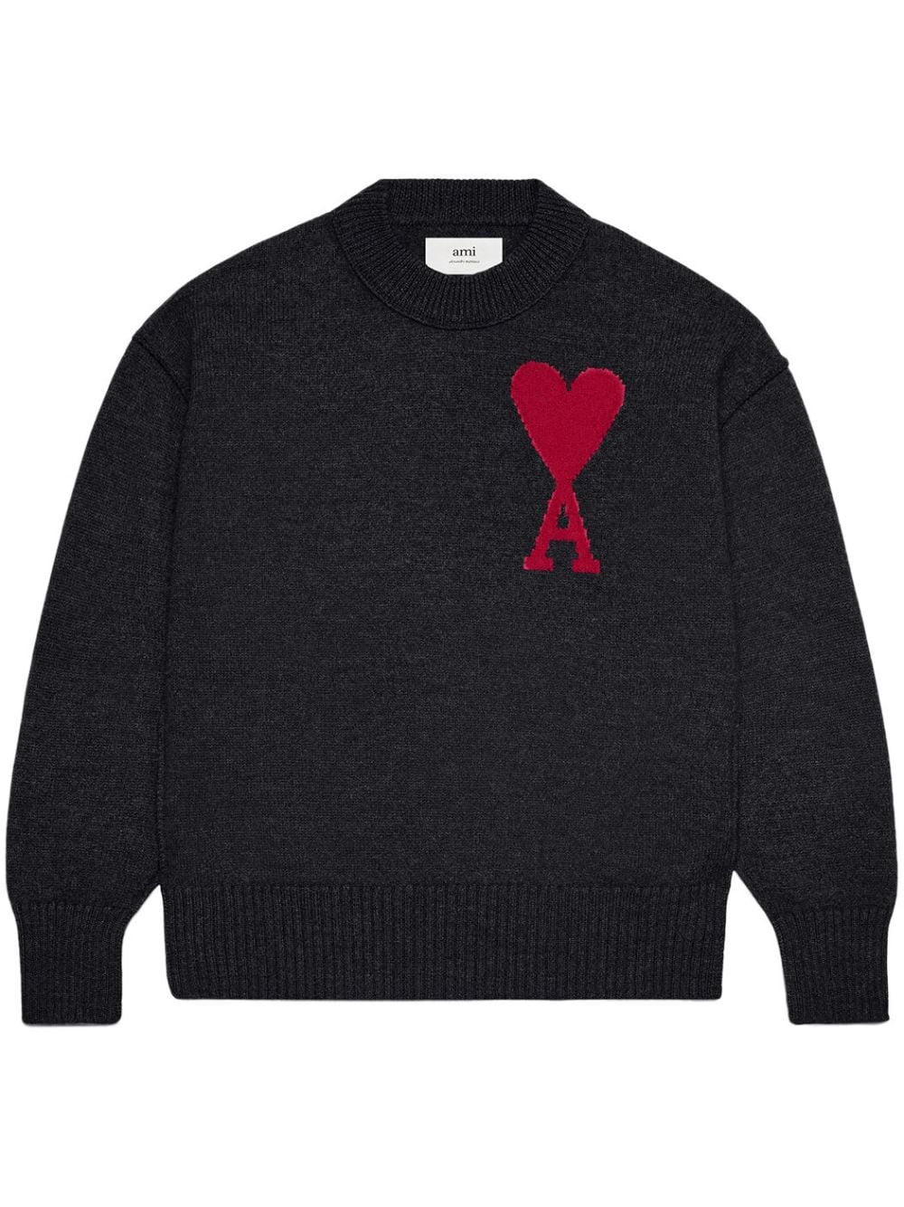 Ami Paris Sweaters Black Wool
