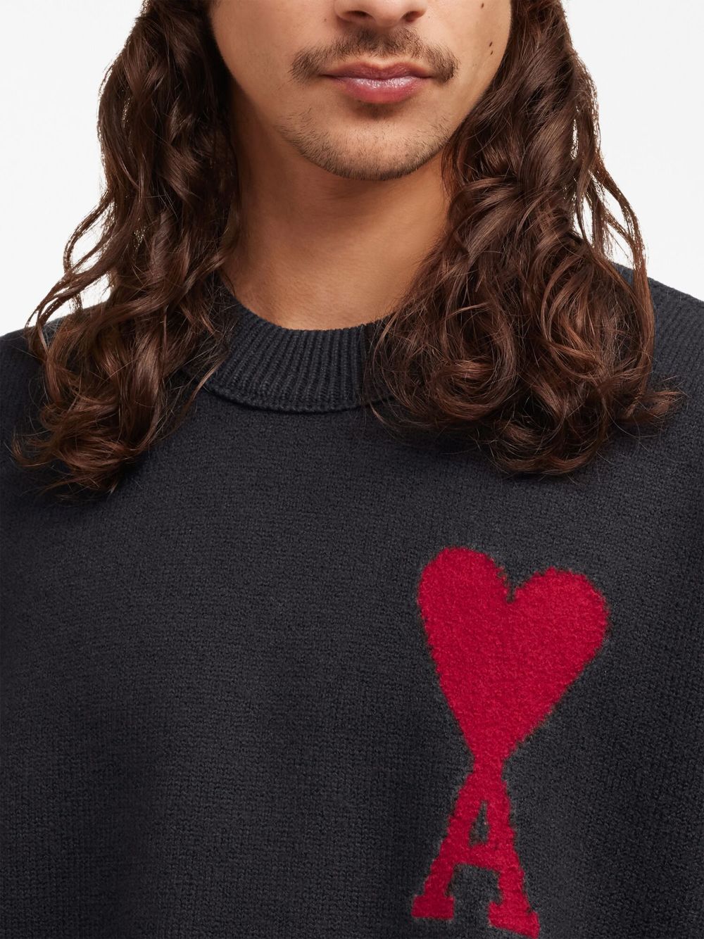 Ami Paris Sweaters Black Wool