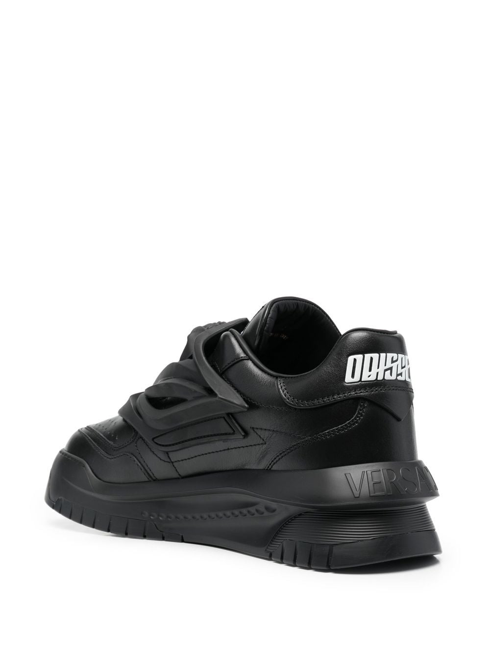 Versace Sneakers Black Sole: Rubber Lining: Leather