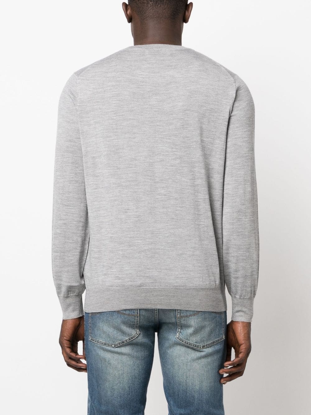 Brunello Cucinelli Sweaters Grigio Chiaro Virgin Wool