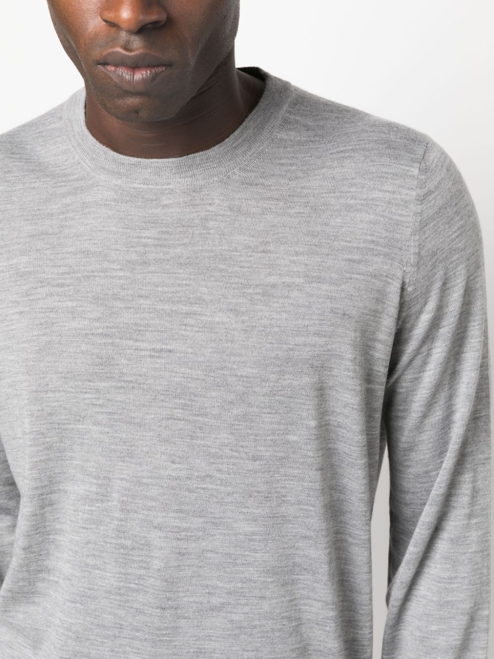 Brunello Cucinelli Sweaters Grigio Chiaro Virgin Wool