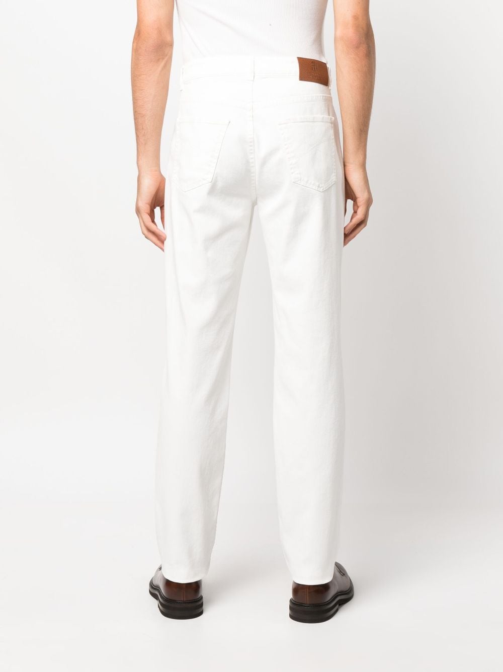 Brunello Cucinelli Jeans Bianco Outer: Leather