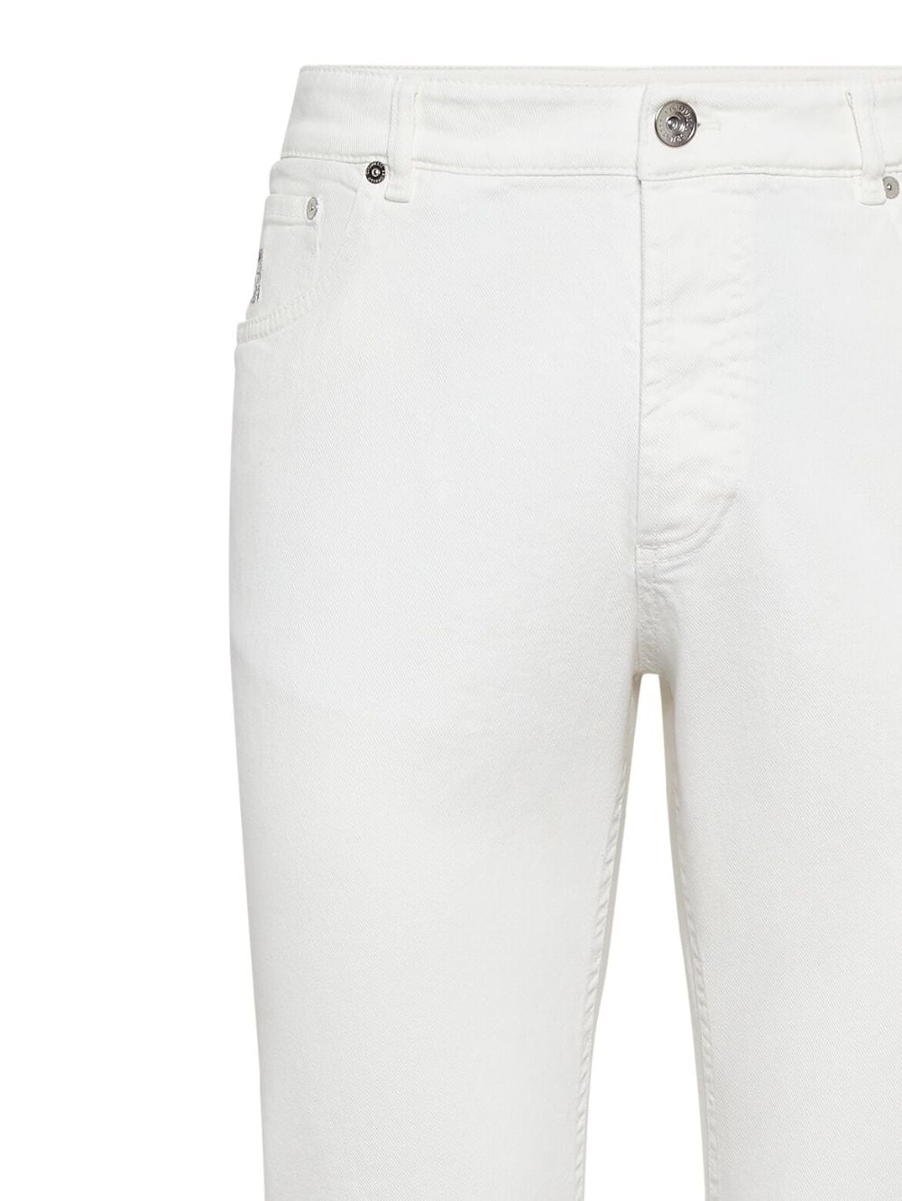 Brunello Cucinelli Jeans Bianco Outer: Leather