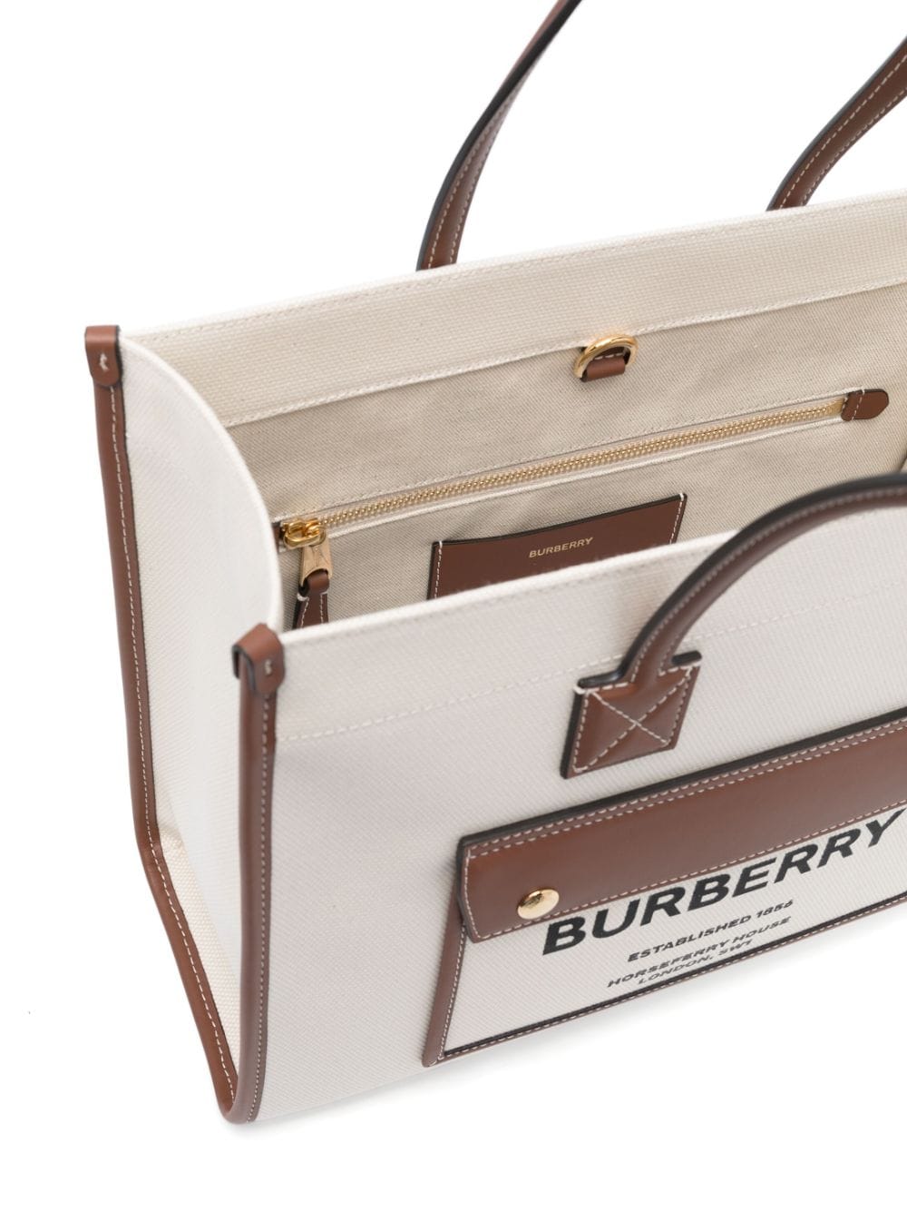 Burberry Bags White Outer: Cotton