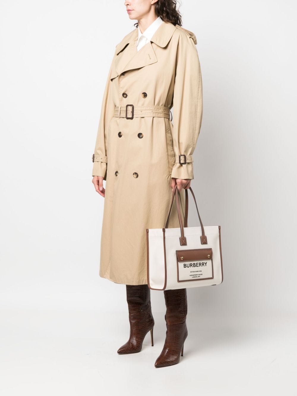 Burberry Bags White Outer: Cotton