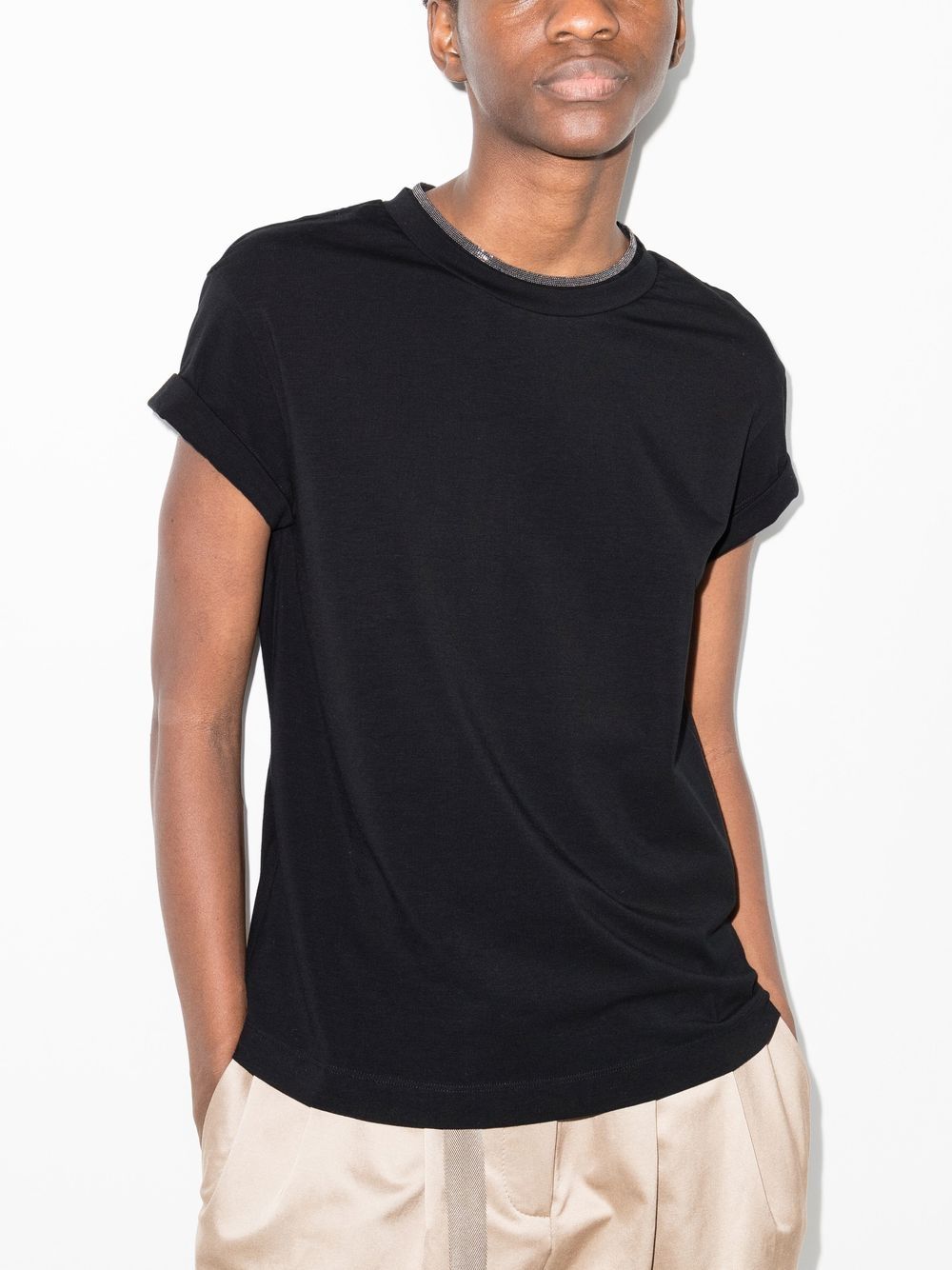 Brunello Cucinelli T-Shirts And Polos Nero Cotton