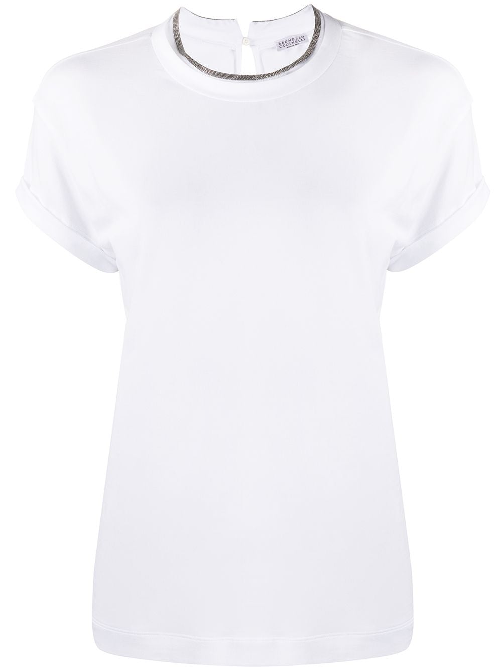 Brunello Cucinelli T-Shirts And Polos Bianco Ecological Brass