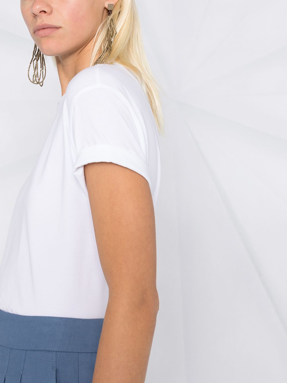 Brunello Cucinelli T-Shirts And Polos Bianco Ecological Brass