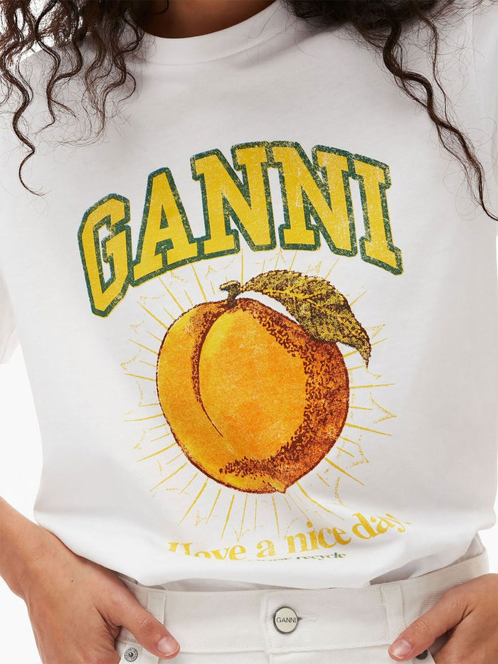 Ganni T-Shirts And Polos White Cotton