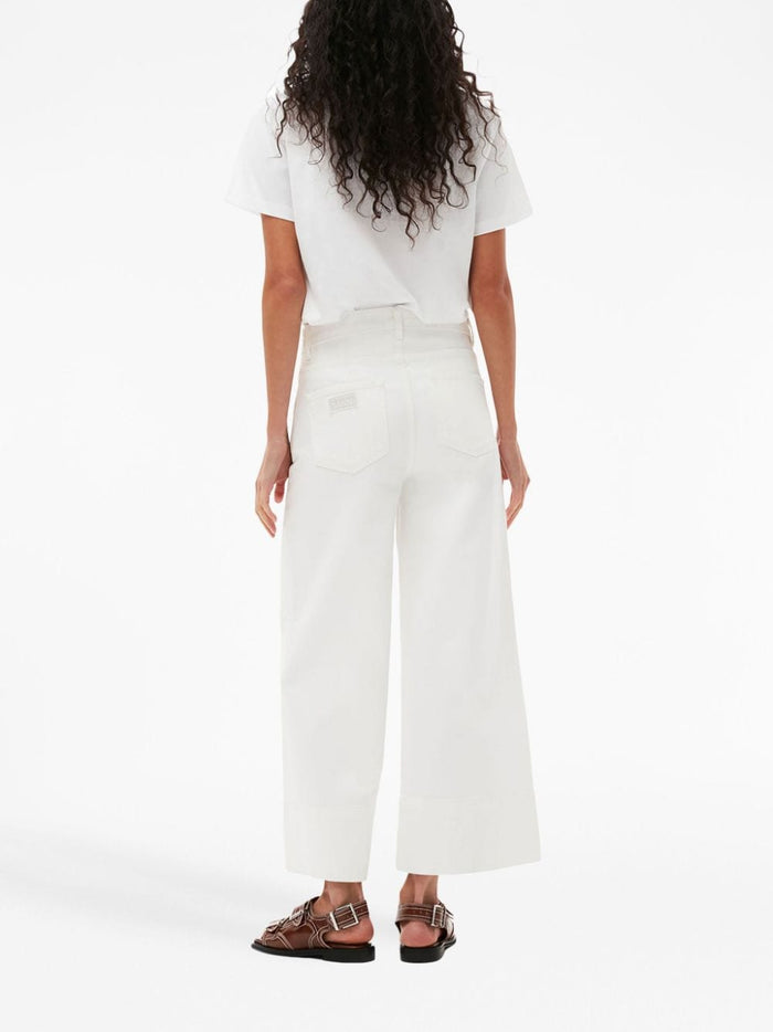 Ganni T-Shirts And Polos White Cotton