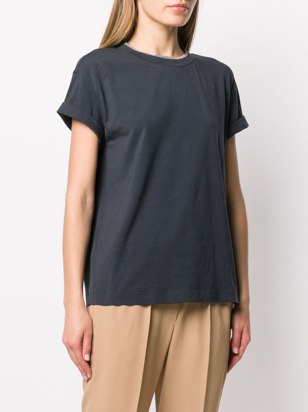 Brunello Cucinelli T-Shirts And Polos Blu Brass