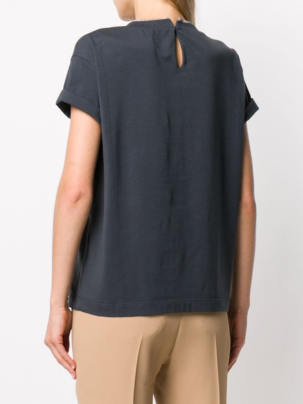 Brunello Cucinelli T-Shirts And Polos Blu Brass