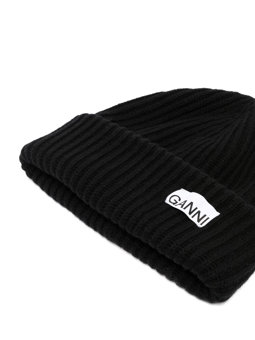 Ganni Hats Black Wool