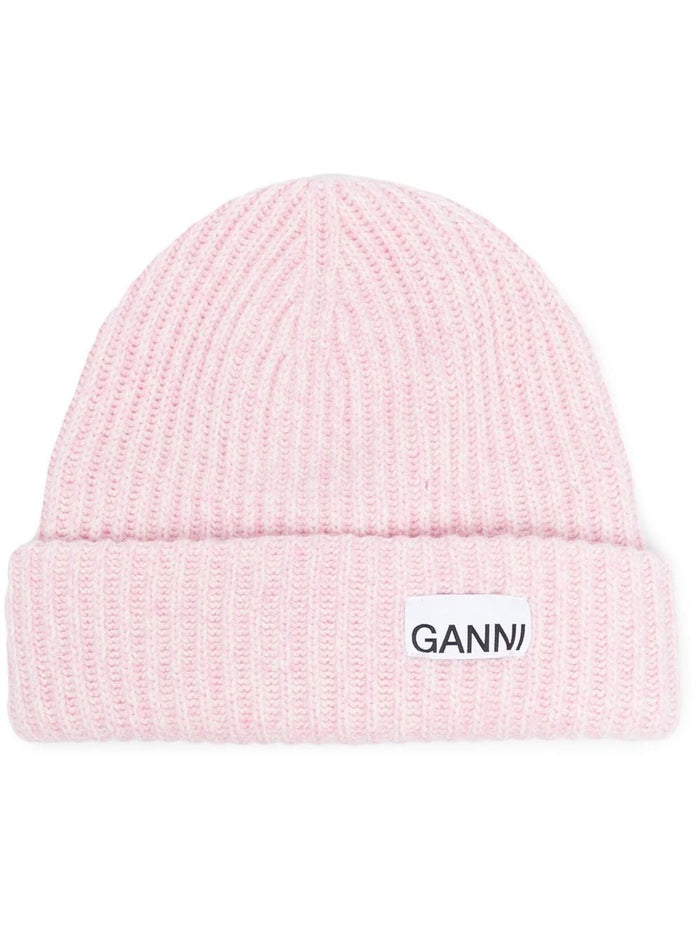 Ganni Hats Pink Wool