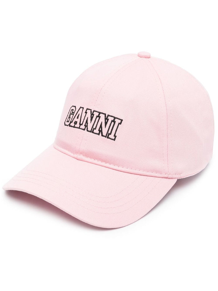 Ganni Hats Lilac Cotton