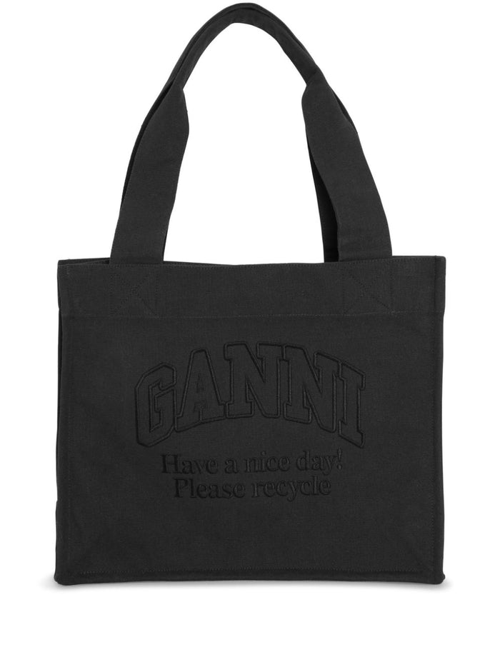 Ganni Bags Black Outer: recycled Cotton